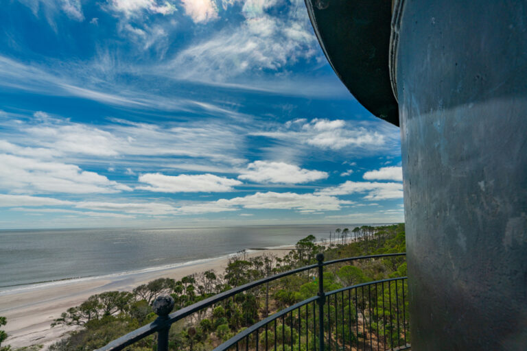 a lighthouse at Hunting Island