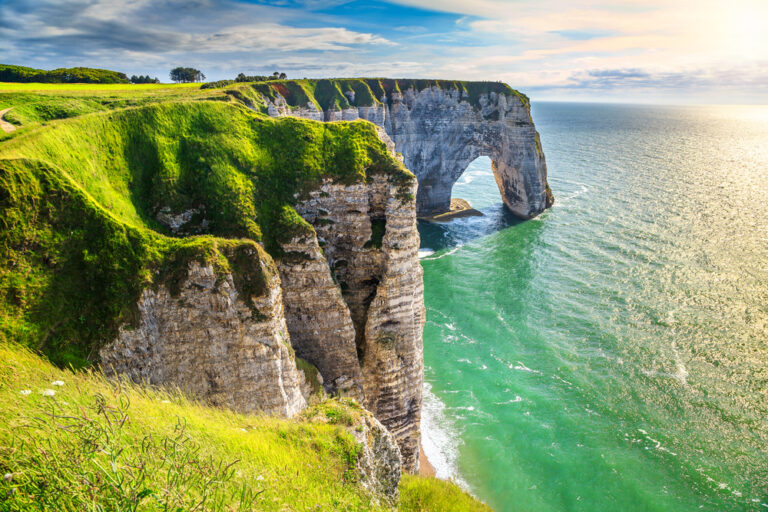 Cliffs at Normandy, France